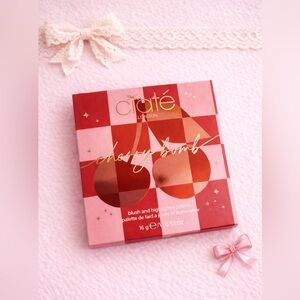 🍒Ciaté London Cherry Bomb Blush & Highlighter Palette Pink Glow Makeup 🍒.